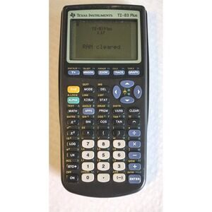 Vintage Texas Instruments TI-83‎ Plus Graphing Calculator Black TESTED & WORKING